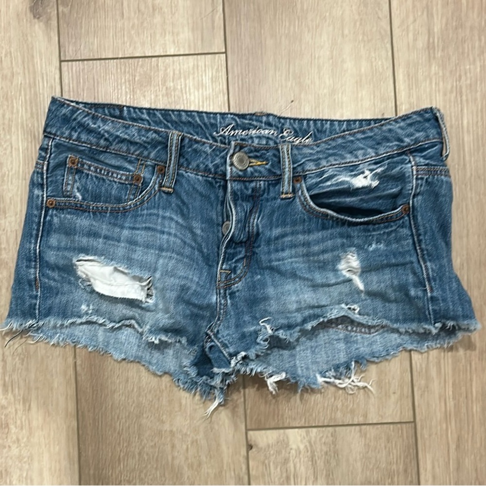 American Eagle Distressed Denim Shorts